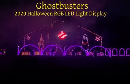 LawrenceDriveLights - Ghostbusters by Halloween Display